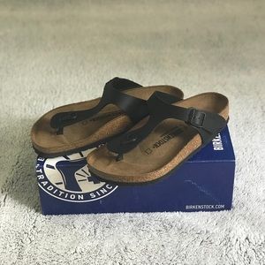‼️Price Drop‼️Birkenstock Gizeh Black Reg Sz39 NIB